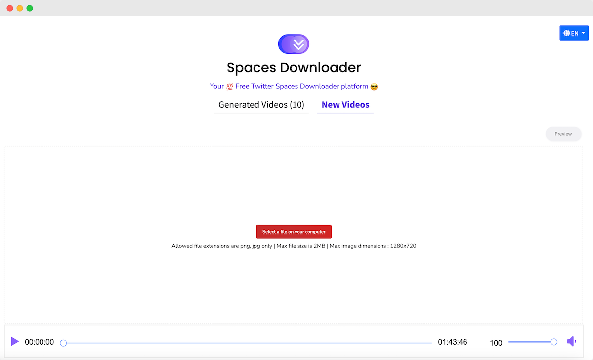 spaces downloader